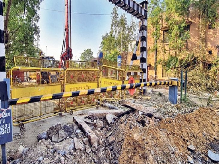 Civil Lines gate closed in Jaipur | जयपुर में सिविल लाइंस फाटक बंद: 7 ...