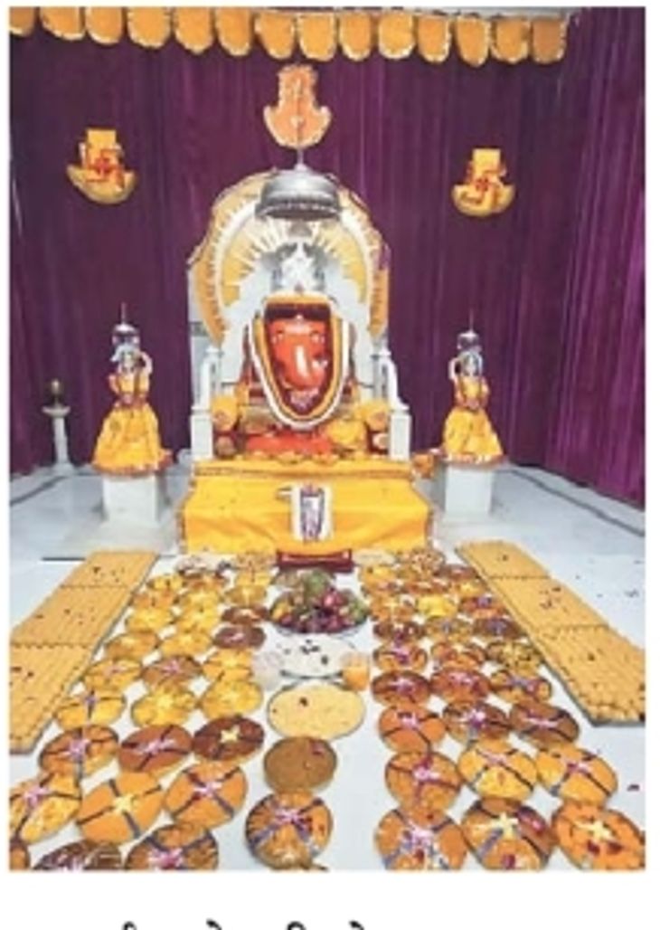 Annakoot Festival at Ganesh Temple; Devotee offered Jimmy Pangat Prasadi