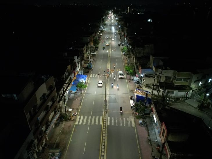 Bilaspur's Mopka Road illuminated with milky light, Rs 3.96 crore is