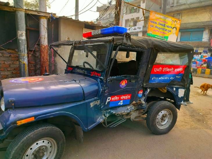Mahindra pickup collides with police patrolling vehicle Two sub ...