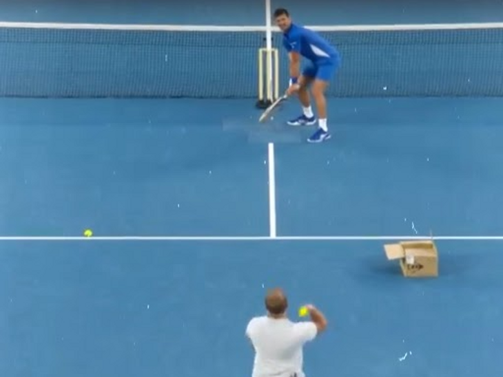 स्टीव स्मिथ और नोवाक जोकोविच ने खेला क्रिकेट: टेनिस कोर्ट पर मस्ती करते दिखे दोनों;  ऑस्ट्रेलियन ओपन ने एक्स पर वीडियो साझा किया