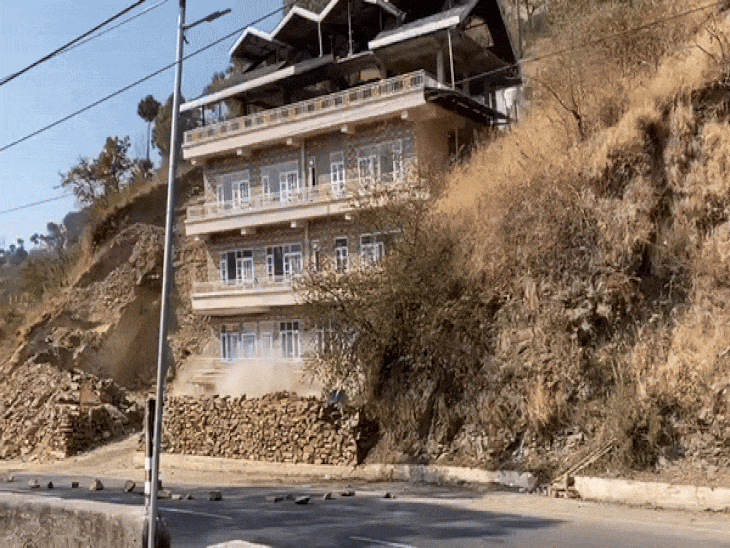 Shimla Building Collapse Video | Haryana News