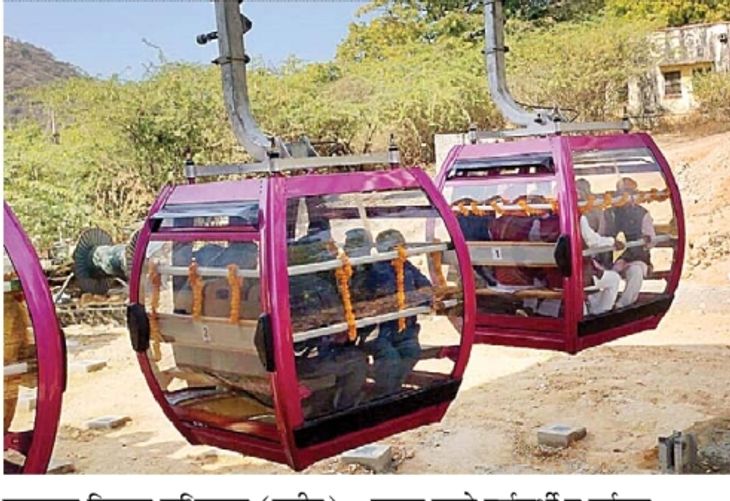 Neemaj Mata ropeway started, exciting journey of 430 meters in 3 ...
