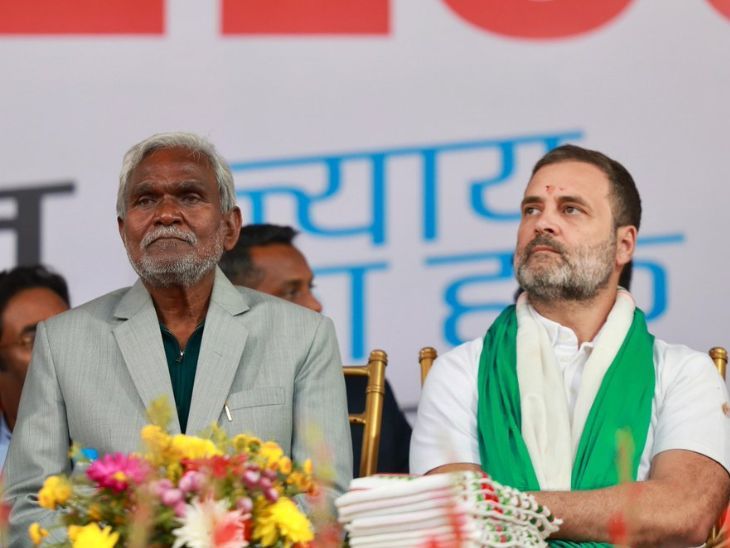 Rahul Gandhi Nyay Yatra | Bharat Jodo Nyay Yatra Jharkhand Photos Update | राहुल आज देवघर में बाबा बैद्यनाथ के करेंगे दर्शन: झारखंड में कल पहुंची थी न्याय यात्रा; नए CM चंपई सोरेन ने किया था स्वागत