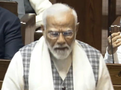 Modi’s taunt on Rahul in Rajya Sabha | PM बोले- प्रार्थना करता हूं, कांग्रेस 40 सीटें बचा ले: कहा- कमांडर नहीं हैं तो खड़गे जी खुलकर बोल रहे, युवराज का स्टार्टअप लॉन्च ही नहीं हो रहा