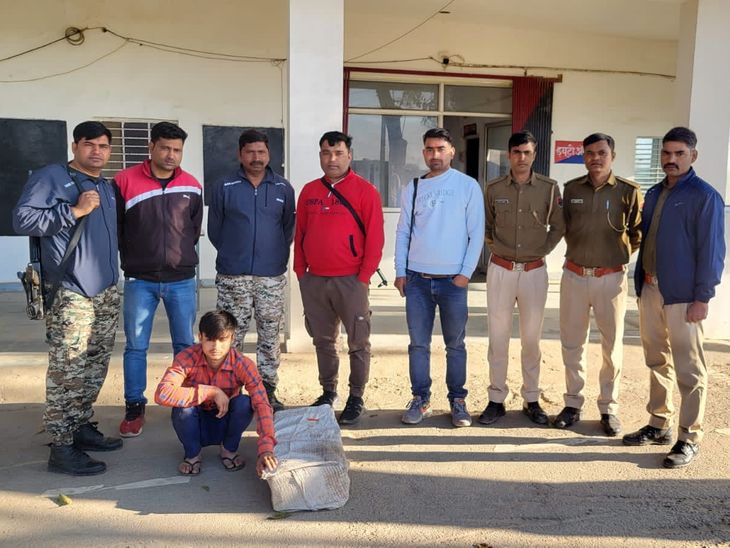 A young man arrested for smuggling illegal liquor