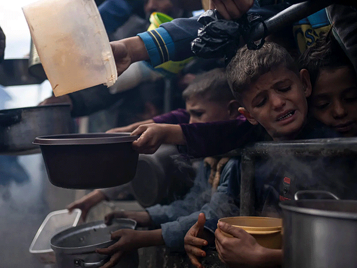 Report- Palestinian father fed horse meat to children | रिपोर्ट- फिलिस्तीनी पिता ने बच्चों को घोड़े का मांस खिलाया: बोला- उन्हें भूखा नहीं रख सकता था; चारा-पत्तियां खाने को मजबूर गाजा के लोग