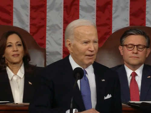 US State Of The Union Address; President Biden Putin; US Presidential address | राष्ट्रपति बाइडेन का अमेरिकी संसद को संबोधन: कहा- दुनिया में लोकतंत्र को खतरा, हम यूक्रेन का साथ छोड़कर पुतिन के आगे नहीं झुकेंगे