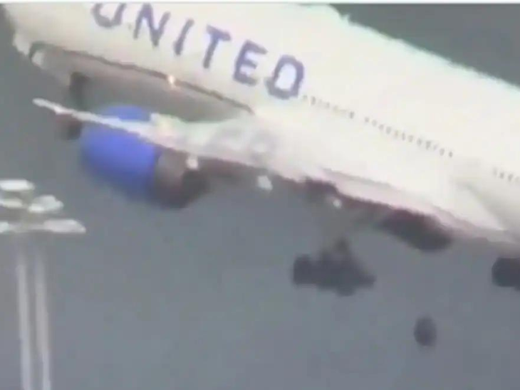 Plane’s wheel came off during takeoff |viral video| | टेकऑफ में निकला प्लेन का पहिया: सैन फ्रांसिस्को से ओसाका जा रहा था यूनाइटेड एयरलाइंस का प्लेन, पहिया गिरने से एयरपोर्ट पार्किंग पर खड़ी गाड़ियां चकनाचूर
