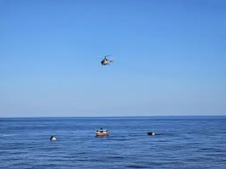 Drugs worth Rs 480 crore seized from Arabian Sea in Porbandar | पोरबंदर के अरब सागर से 480 करोड़ की ड्रग्स जब्त: मछली पकड़ने वाली नाव से जत्था हुआ बरामद, 5 विदेशी तस्कर भी गिरफ्तार – Gujarat News