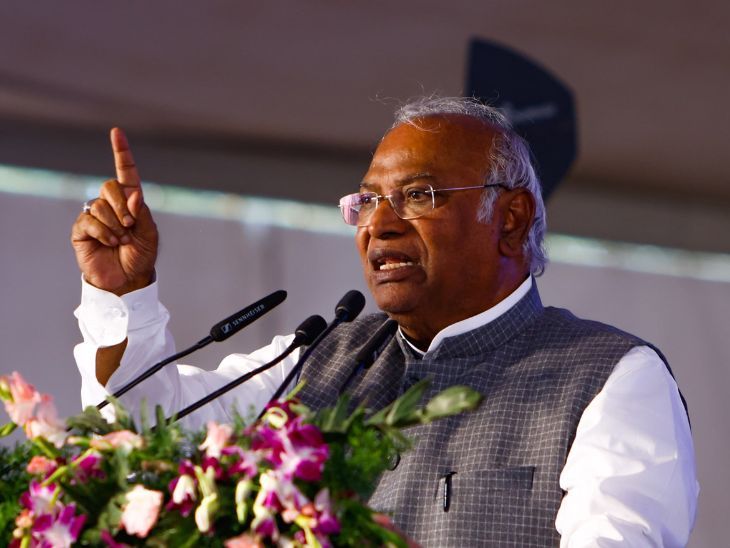 Kharge said – Congress has no money to spend | खड़गे बोले- कांग्रेस के पास खर्च करने के पैसे नहीं: मोदी सरकार अकाउंट फ्रीज कर रही, ऐसे निष्पक्ष चुनाव कैसे हो पाएंगे