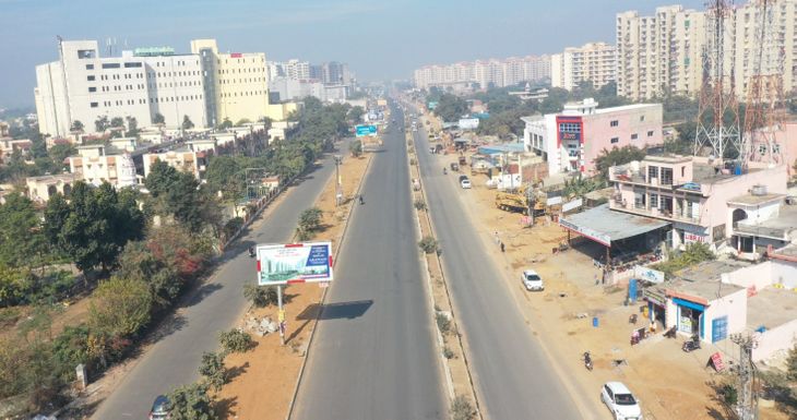 The road will be 150 feet wide including the entry point at Dharuhera ...