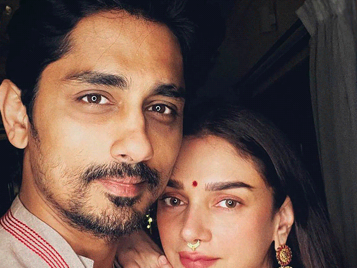 Siddharth was afraid whether or not Aditi would say sure or not | सिद्धार्थ को डर था कि अदिति हां बोलेंगी या नहीं: बोले- सगाई सेरेमनी सीक्रेट नहीं प्राइवेट थी, शादी का डेट परिवार वाले डिसाइड करेंगे