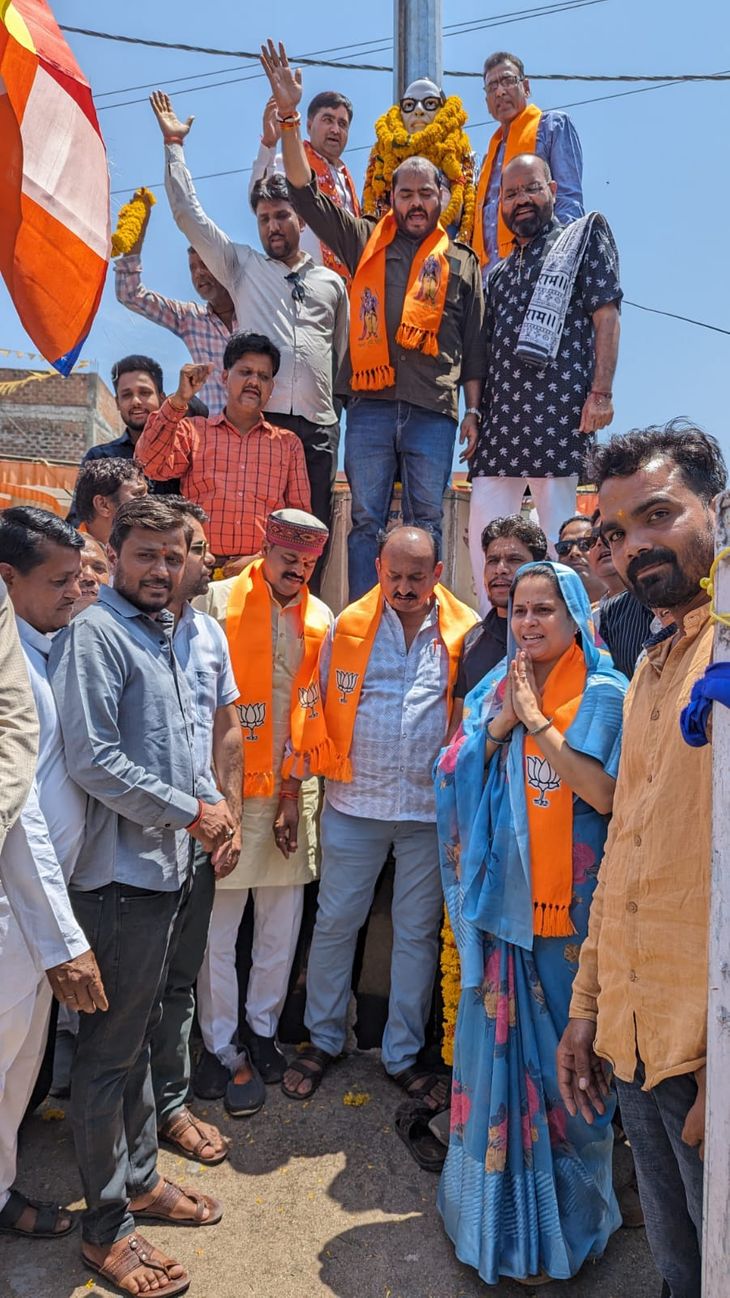 The workers remembered the contribution of Baba Saheb