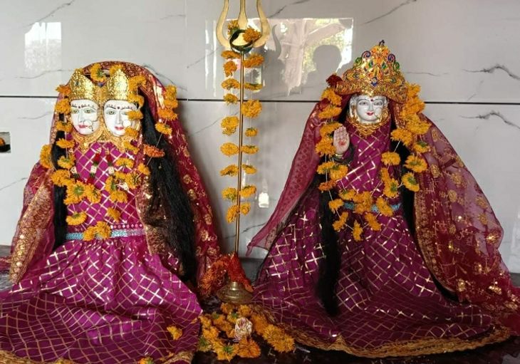 Maa Chamunda and Dasha Mata Temple Prana Pratishtha completed मां