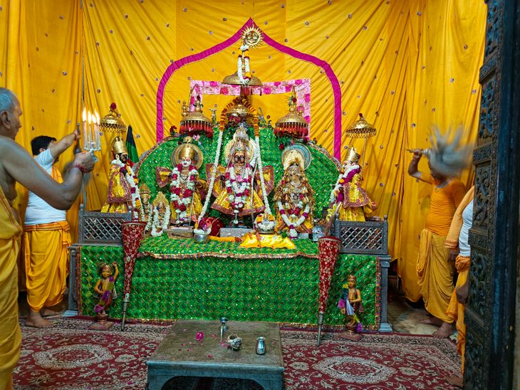Rajasthan News, Ram Janmotsav celebrated in Ramchandra ji temple of ...
