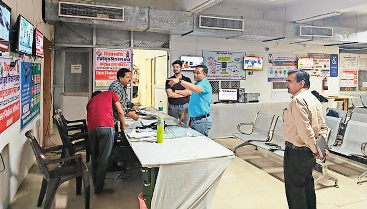 Supervisors inspected the district level integrated control room ...