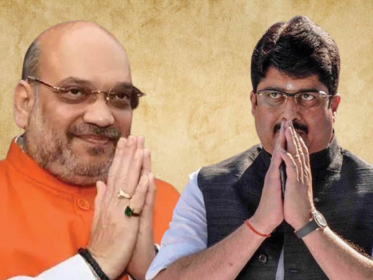 Amit Shah met Raja Bhaiya in Bangalore