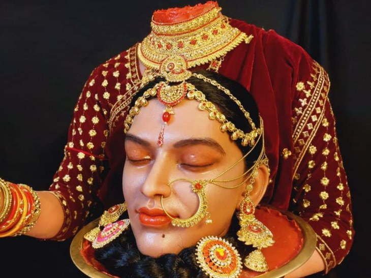 First look of Hadi Rani's wax statue released | हाड़ी रानी के वैक्स के ...