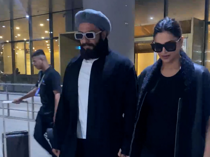 Ranveer was seen caring for his spouse on the airport, Katrina was additionally seen, Ranbir-Alia have been noticed carrying their daughter of their lap | सेलेब्स स्पॉटेड: एयरपोर्ट पर पत्नी को संभालते नजर आए रणवीर, बेटी को गोद में लिए स्पॉट हुईं आलिया, कटरीना भी दिखाई दीं