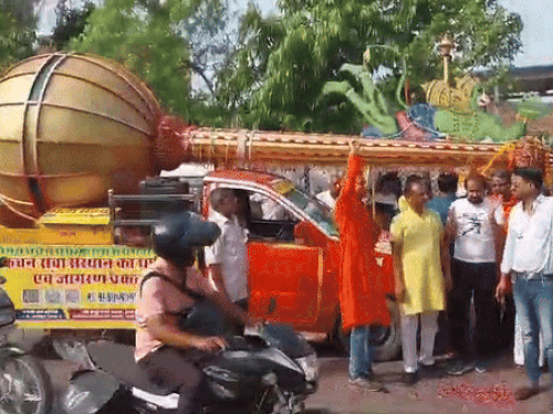 Pali Hanuman Mace Rath Yatra Udaipur 11 Mukhi Hanuman Statue Hanuman ...