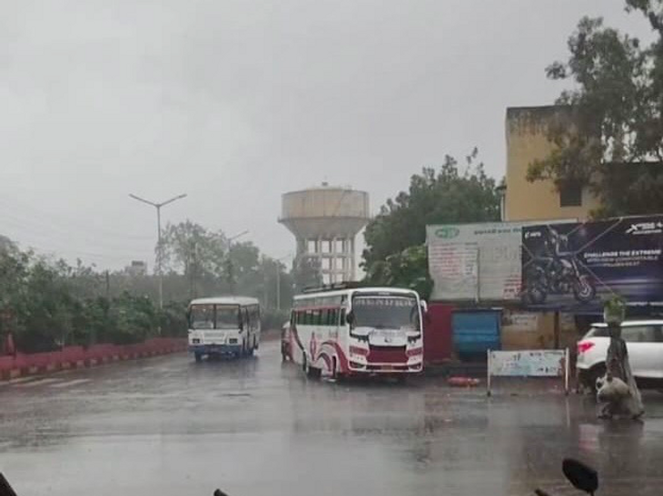 The weather became pleasant due to drizzling rain