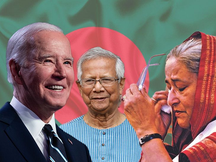 Bangladesh Violence Vs US; Sheikh Hasina White Man Offer | Christian State | हसीना के विरोधियों से मिल रहे थे अमेरिकी अधिकारी: पूर्व PM ने कहा था-एक गोरा चुनाव में ऑफर दे रहा; क्या अमेरिका ने गिराई सरकार