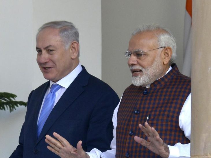 PM Narendra Modi; Israel Prime Minister Benjamin Netanyahu | मोदी ने इजराइली प्रधानमंत्री नेतन्याहू से फोन पर बात की: पश्चिम एशिया में तनाव कम करने को कहा; बंधकों की रिहाई-युद्धविराम पर चर्चा की