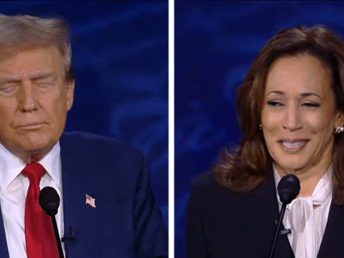 Special moments of the presidential debate between Trump and Kamala | ट्रम्प की बात पर ठहाका लगाकर हंसी कमला: डिबेट के टॉप-10 मोमेंट्स, ट्रम्प गुस्से में बोले- कमला ने बाइडेन को बर्बाद किया