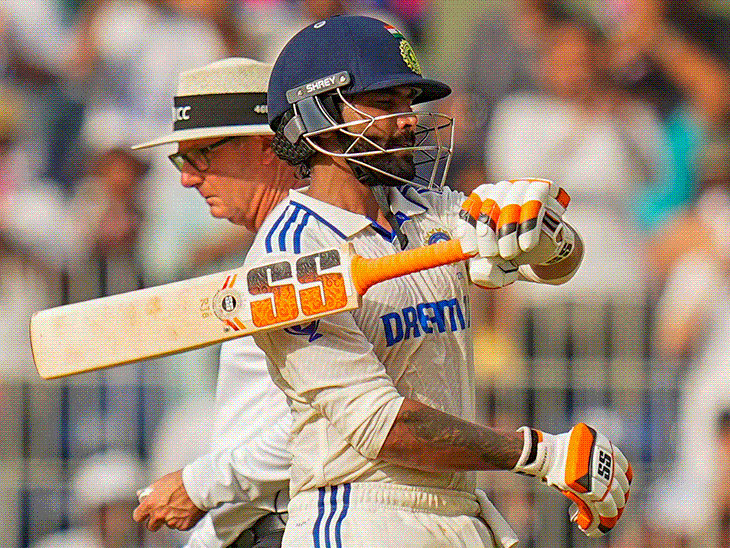 अश्विन-जडेजा को मिला स्टैंडिंग ओवेशन: लिटन-पंत ने की बहस, जड्डू ने थामी तलवार; चेन्नई टेस्ट के रिकॉर्ड और पल