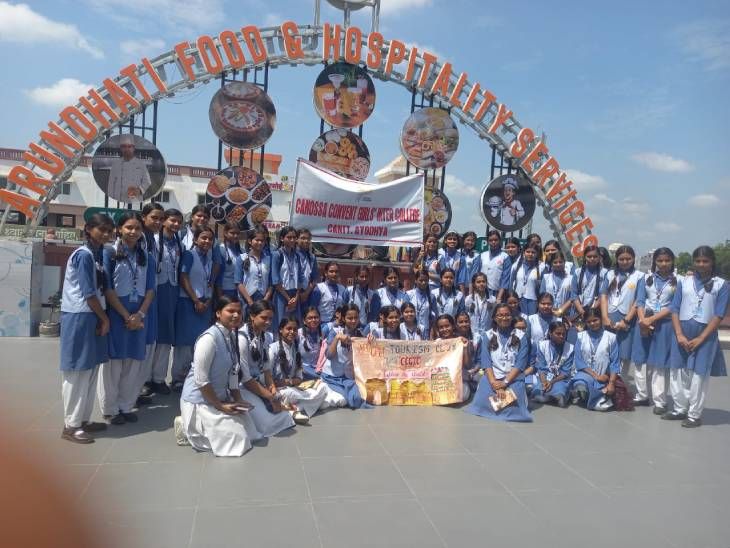 ayodhya. Canossa convent students gave the message of beauty to Ayodhya