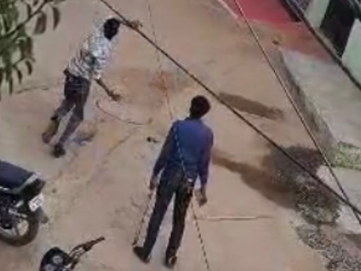 of stone pelting at student