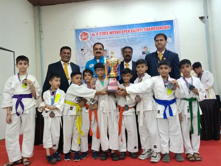Mithi Gobindram's students excel in Karate Championship
