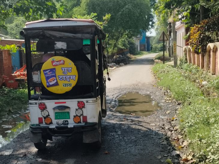 Villagers are troubled due to water from drains filling up on the road