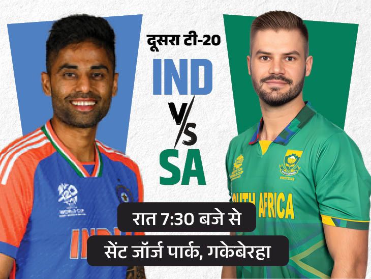 भारत बनाम दक्षिण अफ्रीका दूसरा टी20 आज: सेंट जॉर्ज पार्क में दूसरी बार भिड़ेंगी दोनों टीमें; एसए यहां 12 साल से नहीं हारा है