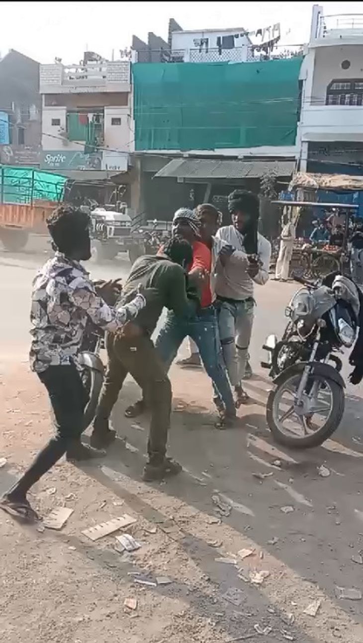 Kicking and punching took place in the middle of the intersection in ...