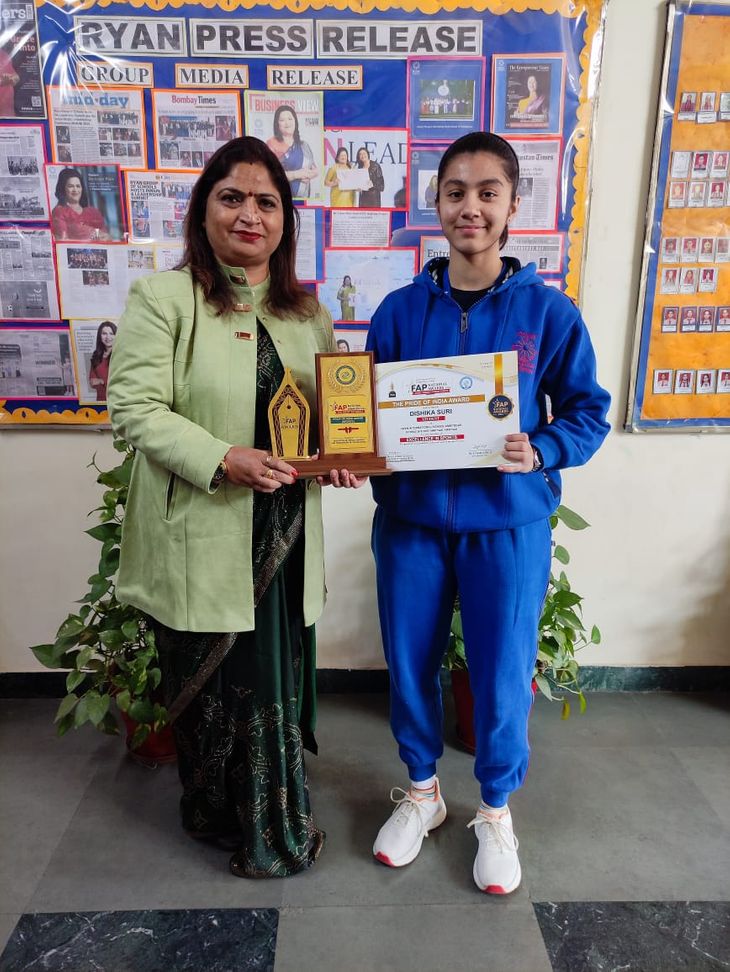Dishika Suri honoured with The Pride of India Award
