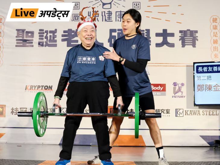 Breaking News Live Updates; PM Modi Kuwait Visit | Delhi Mumbai News | भास्कर अपडेट्स: ताइवान में 90 साल की दादी ने 45 किग्रा वजन उठाकर रिकॉर्ड बनाया, पोती ने प्रेरित किया था