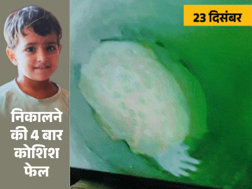 Chetna is in borewell since 6 days, when will she come out, officials are silent | 6 दिन से बोरवेल में चेतना, कब निकलेगी, अधिकारी चुप: 120 फीट गहराई पर हुक में अटकी; डेली बदलते प्लान, बारिश के कारण भी देरी – kotputli News