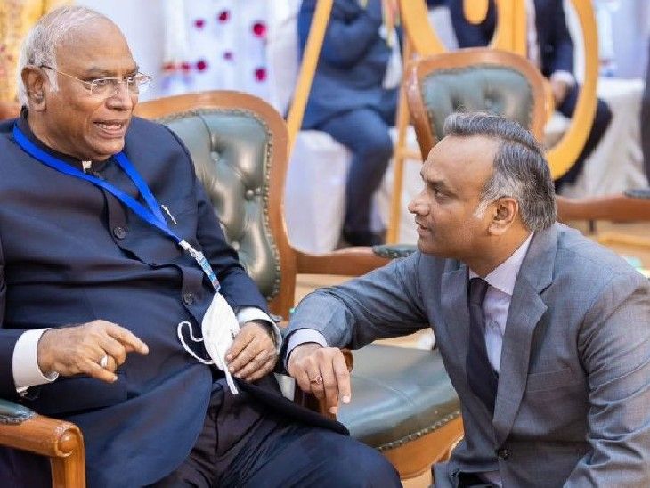 Mallikarjun Kharge Son Vs BJP; Karnataka Contractor Suicide Case | Priyank Kharge | भाजपा ने पूछा-क्या खड़गे परिवार पर संविधान लागू नहीं होता: कर्नाटक का कॉन्ट्रैक्टर सुसाइड केस, BJP ने प्रियांक का इस्तीफा मांगा; CBI जांच की मांग