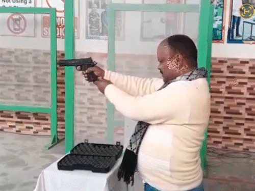 of former councillor firing a pistol goes viral Police investigating about Criminal Record