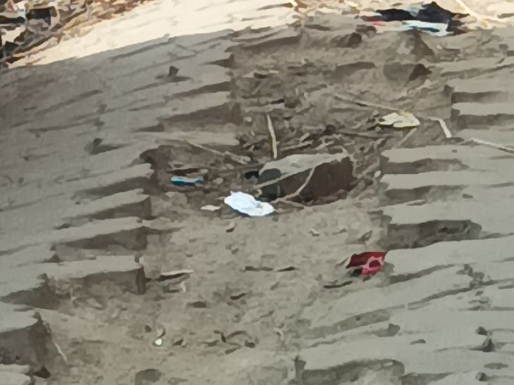 In Dildarnagar, the contractor dug up the roads and left them