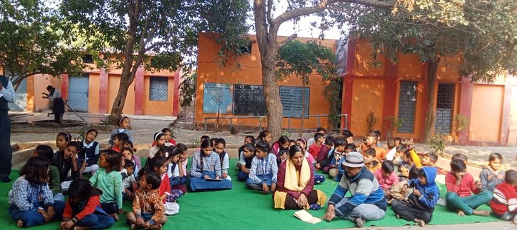 Anniversary of Ramlala's Pran Pratishtha celebrated in school
