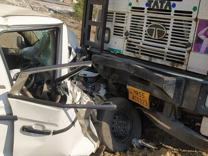 Head-on collision between truck and Bolero, one dead