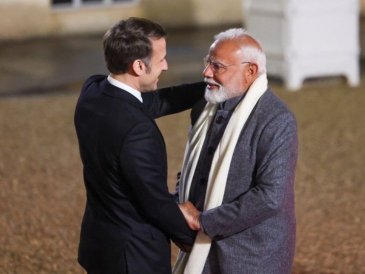PM Modi France Visit Update; Emmanuel, Narendra Modi, Macron | India France | PM मोदी सातवीं बार फ्रांस पहुंचे: आज AI समिट में शामिल होंगे, मैक्रों के साथ द्विपक्षीय वार्ता करेंगे; फिर ट्रम्प से मिलने अमेरिका जाएंगे