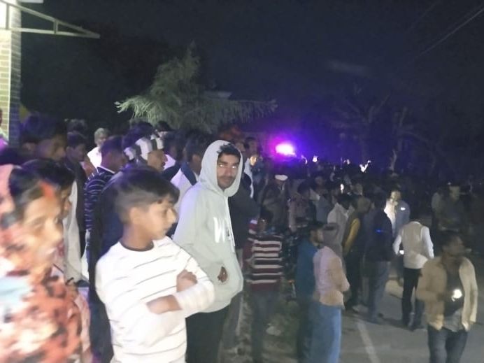 A high speed bike collided with an electric pole in Chikhri | चिखड़ी ...