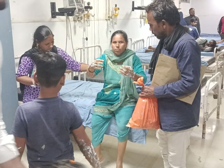 Three members of a family got burnt by hot oil while cooking in Sunel ...