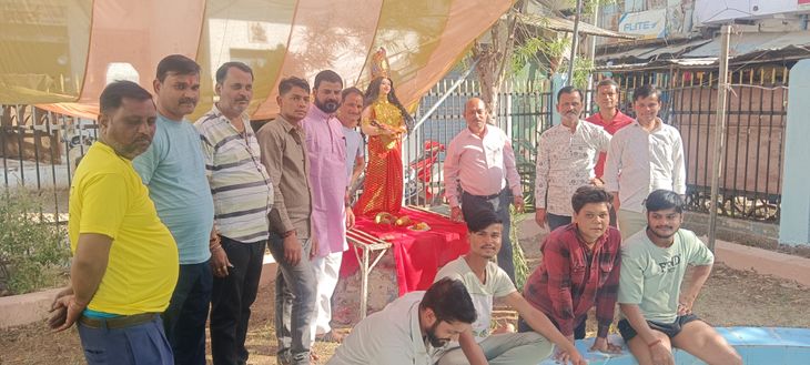 Sankirtan is organized on the day of Holika Dahan in Maharajpur town ...