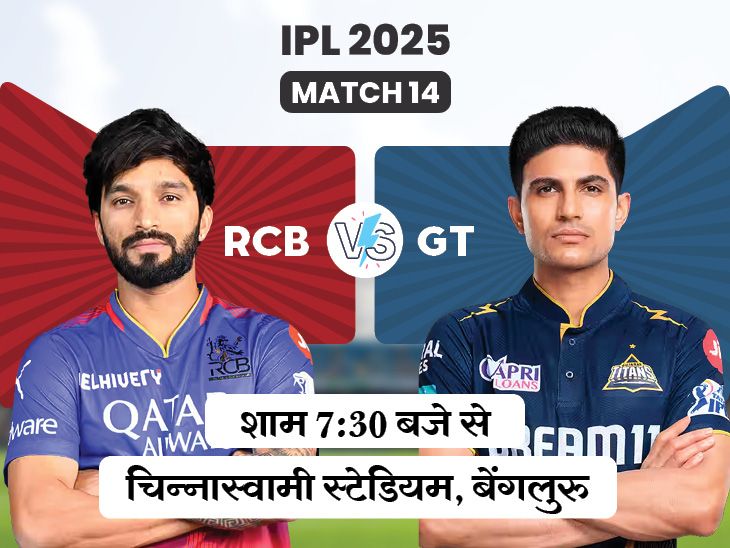 आज बैंगलोर बनाम गुजरात: आरसीबी ने पिछले सीजन में दोनों गेम जीते, तीसरी बार चिन्नास्वामी स्टेडियम में सामना करेंगे