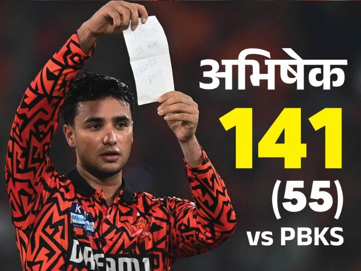 हैदराबाद ने अभिषेक की पहली शताब्दी जीती: पंजाब के खिलाफ 18.3 ओवर में 246 दौड़; हर्षल के लिए 4 विकेट